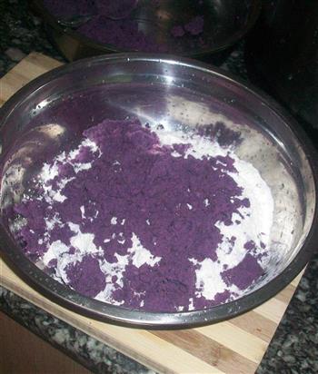 紫薯芝麻糖包的做法步骤3