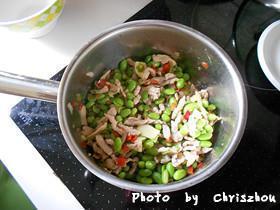 剁椒毛豆炒肉丝的做法步骤8