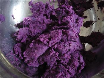奶香紫薯冰皮月饼的做法图解2