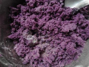 奶香紫薯冰皮月饼的做法步骤4