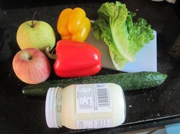 水果蔬菜沙律的做法步骤1