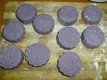 紫薯豆沙饼的做法图解8
