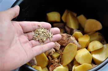 压力煲土豆炖牛肉的做法步骤6