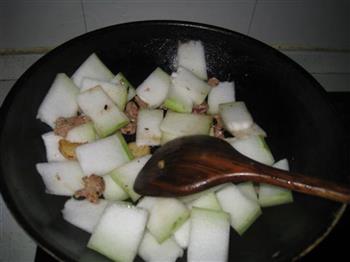 豆豉肉片烧冬瓜的做法步骤4