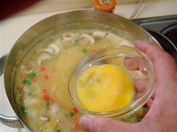鲜蘑粟米羹的做法步骤7