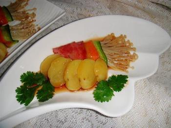 蚝豉金针菇小土豆的做法步骤16