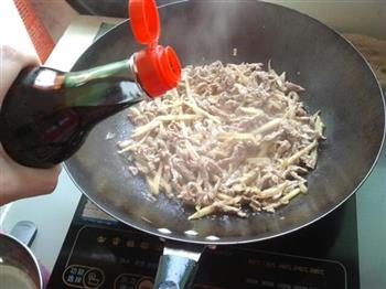 姜丝炒牛肉的做法步骤6