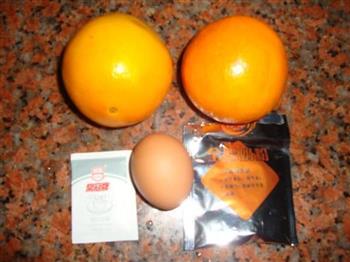 鲜橙蒸蛋的做法步骤1