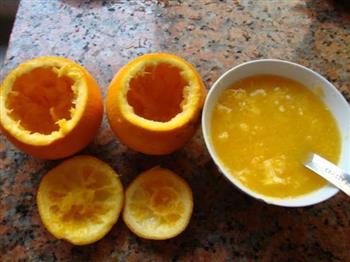 鲜橙蒸蛋的做法步骤4