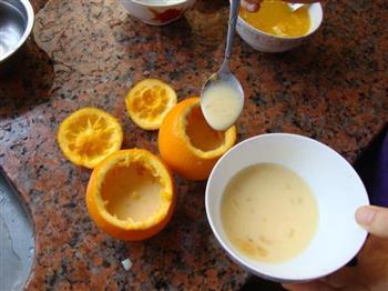 鲜橙蒸蛋的做法步骤9