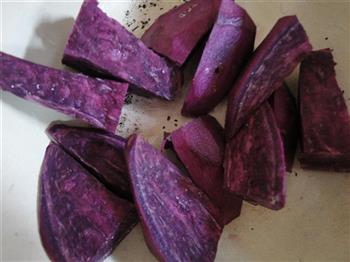 紫薯南瓜糯米糍的做法步骤1