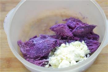 奶香紫薯球的做法步骤2