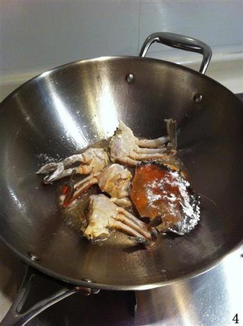 咸蛋黄炒蟹的做法步骤4