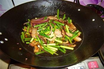 蒜苔炒肉的做法步骤6