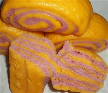 紫薯南瓜馒头的做法步骤16