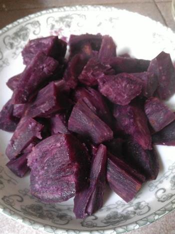 紫薯南瓜双色馒头的做法步骤2