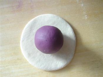 紫薯开花馒头的做法步骤6