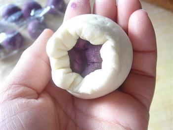 紫薯开花馒头的做法步骤7