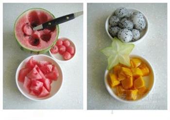 西瓜水果捞的做法步骤1