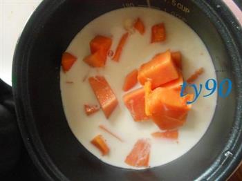 木瓜牛奶汤的做法步骤3