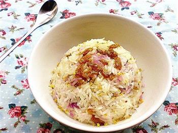 桂花紫薯糯米饭的做法步骤9