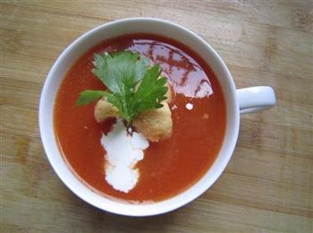 番茄蔬菜浓汤的做法图解8