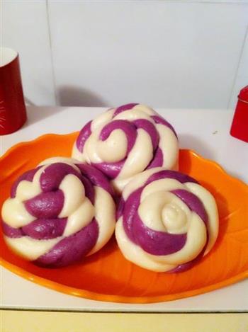 紫薯花样馒头的做法图解10