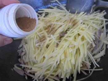 肉丝虾皮炒土豆丝的做法步骤9