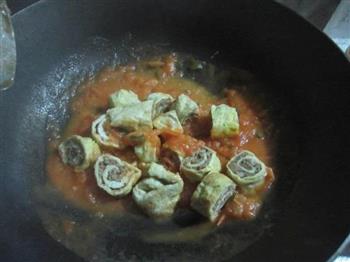 西红柿鸡肉蛋卷的做法步骤8