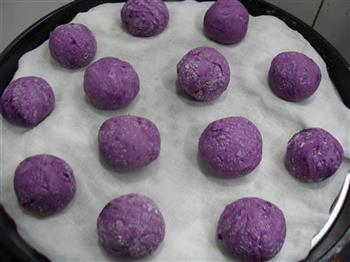 椰香紫薯糯米糍的做法步骤7