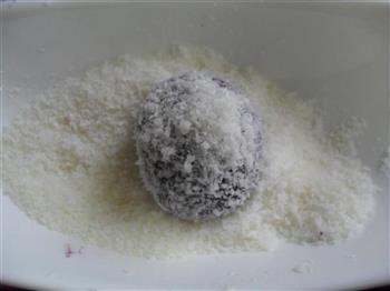 椰香紫薯糯米糍的做法步骤9