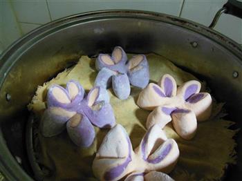 紫薯南瓜馒头花的做法图解16