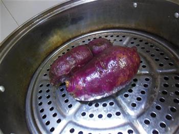 紫薯南瓜馒头花的做法步骤2