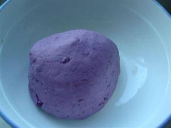 豆浆紫薯豆沙饼的做法图解10