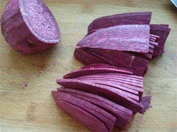 豆浆紫薯豆沙饼的做法步骤5