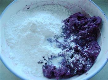 豆浆紫薯豆沙饼的做法步骤9