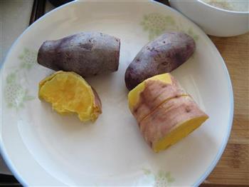 紫薯红薯小馒头的做法图解2