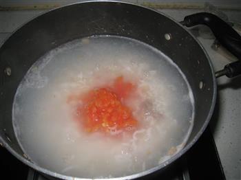 番茄牛肉粥的做法步骤6