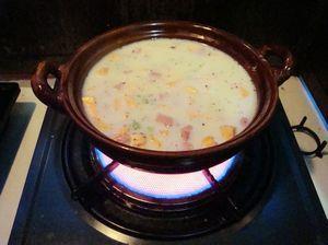 豆浆五彩砂锅饭的做法步骤8