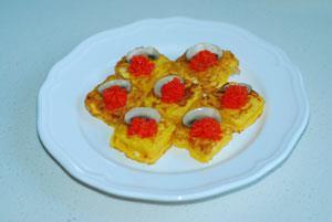 鱼籽鸡蛋煎吐司的做法步骤6