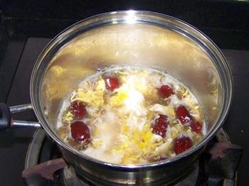 阿胶红枣鸡蛋汤的做法步骤6