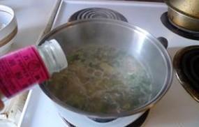 油菜虾皮疙瘩汤的做法步骤12