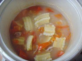 玉米猪肝浓汤的做法步骤13