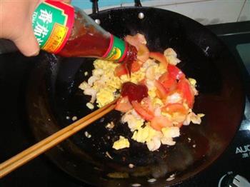 西红柿虾仁炒鸡蛋的做法步骤4