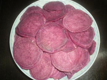 南瓜紫薯糕的做法步骤2