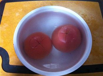 白果西红柿炒蛋的做法步骤2