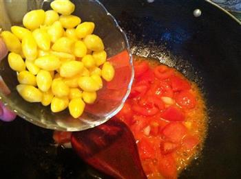 白果西红柿炒蛋的做法步骤9
