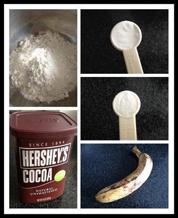 香蕉巧克力玛芬的做法步骤1