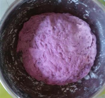 紫薯奶香小馒头的做法步骤3