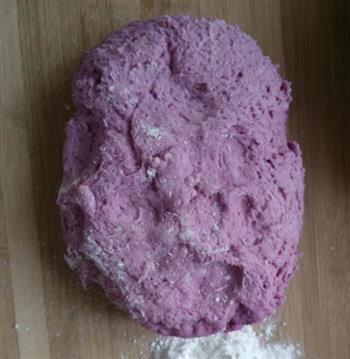 紫薯奶香小馒头的做法图解4